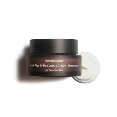 HARUHARU Wonder Black Rice 10 Hyaluronic Cream Unscented, 50ml, Face Moisturizer, Vegan, Cruelty Free, Daily skincare