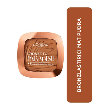 L'Oreal Paris Bronzer - Back To Bronze Matte Bronzing Pressed Powder, Shimmer Free, Medium, Compact Case