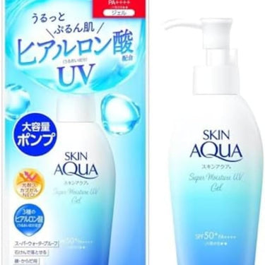 Skin Aqua UV Super Moisture Gel High-capacity pump type Sunscreen Fragrance-free SPF50+ / PA++++ (140g)