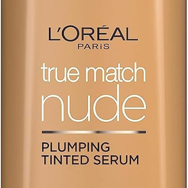 L'Oreal Paris True Match Tinted Serum Foundation, 1% Hyaluronic Acid, Hydrating Formula, Replumps Skin in 1 Hour for a Natural Glowing Finish, 30 ml, Shade 5-6 Medium Tan