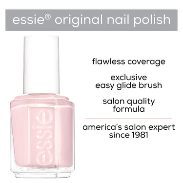 essie Original Nail Polish, 4 pearly white, Shimmer White Nail Polish, 13.5 ml