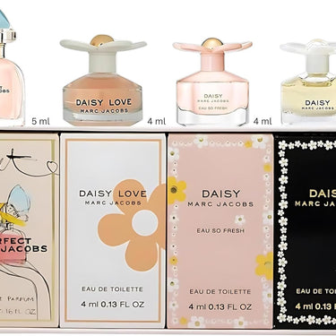 Marc Jacobs Mini Set (Daisy ET4 ML + Daisy SO Fresh ET 4 ml + Daisy Love ET 4 ml + Perfrct EP 5 ml)